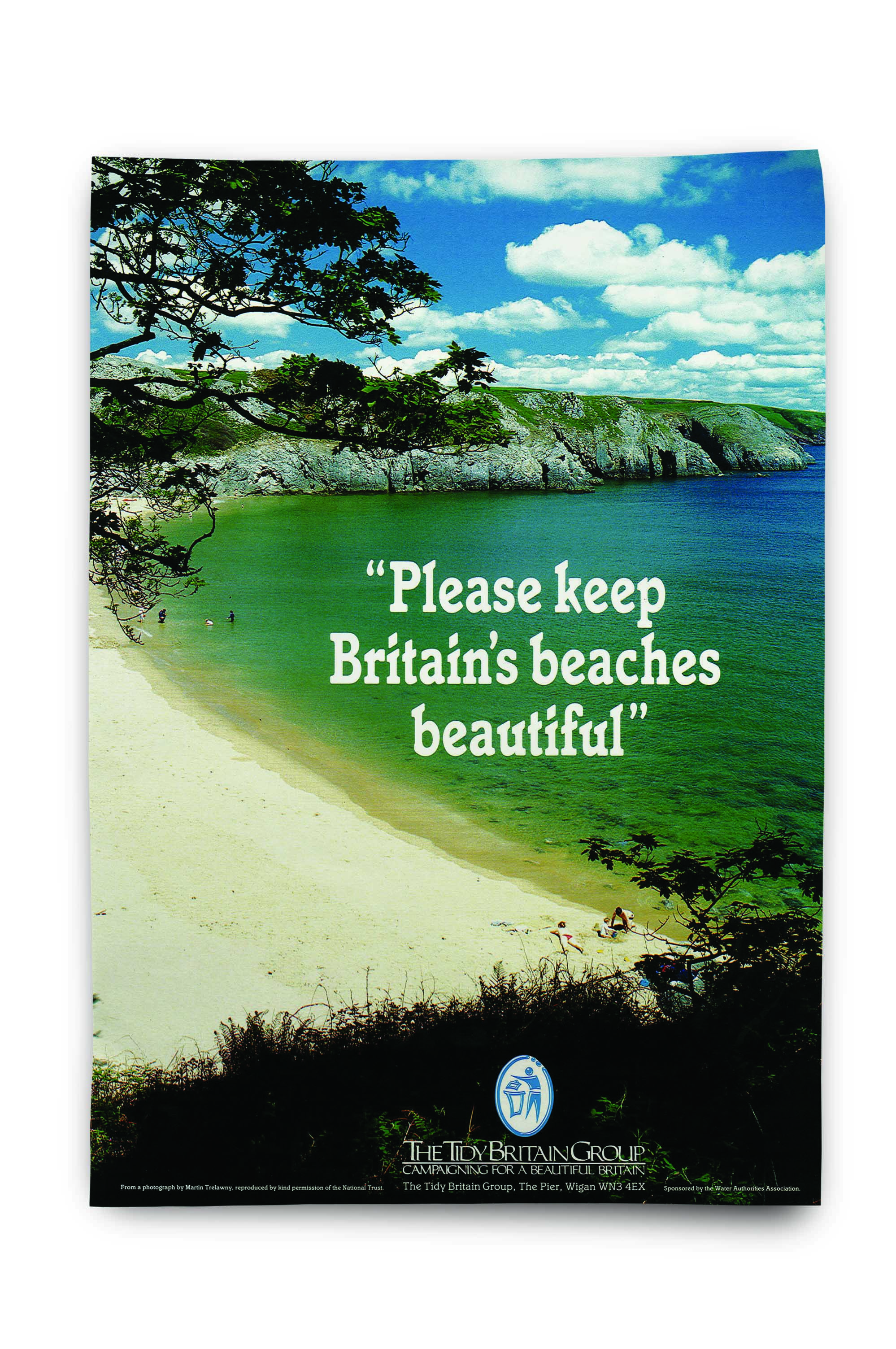 An image of a Blue Flag campaign poster by Keep Britain Tidy