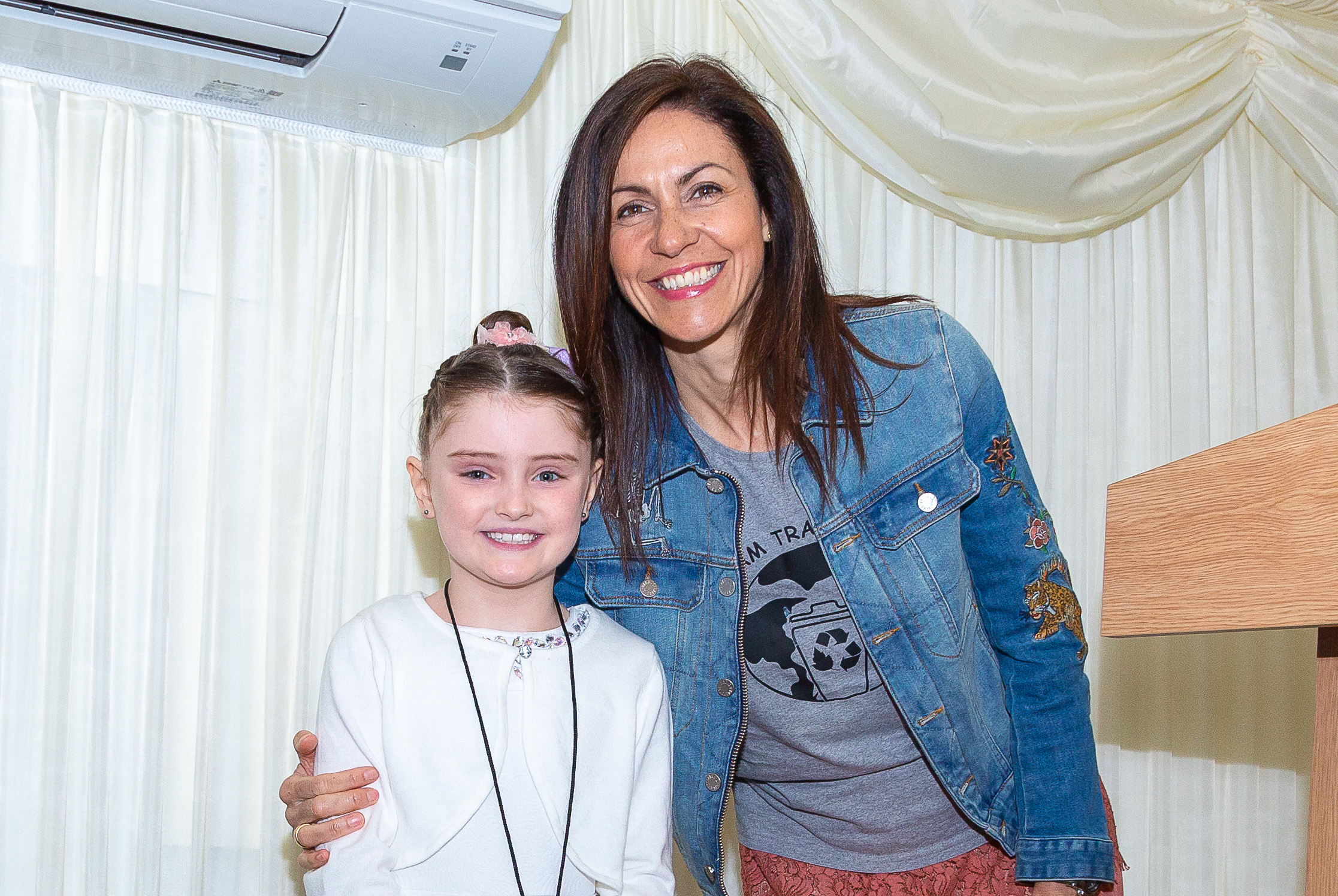 Ava with Julia Bradbury