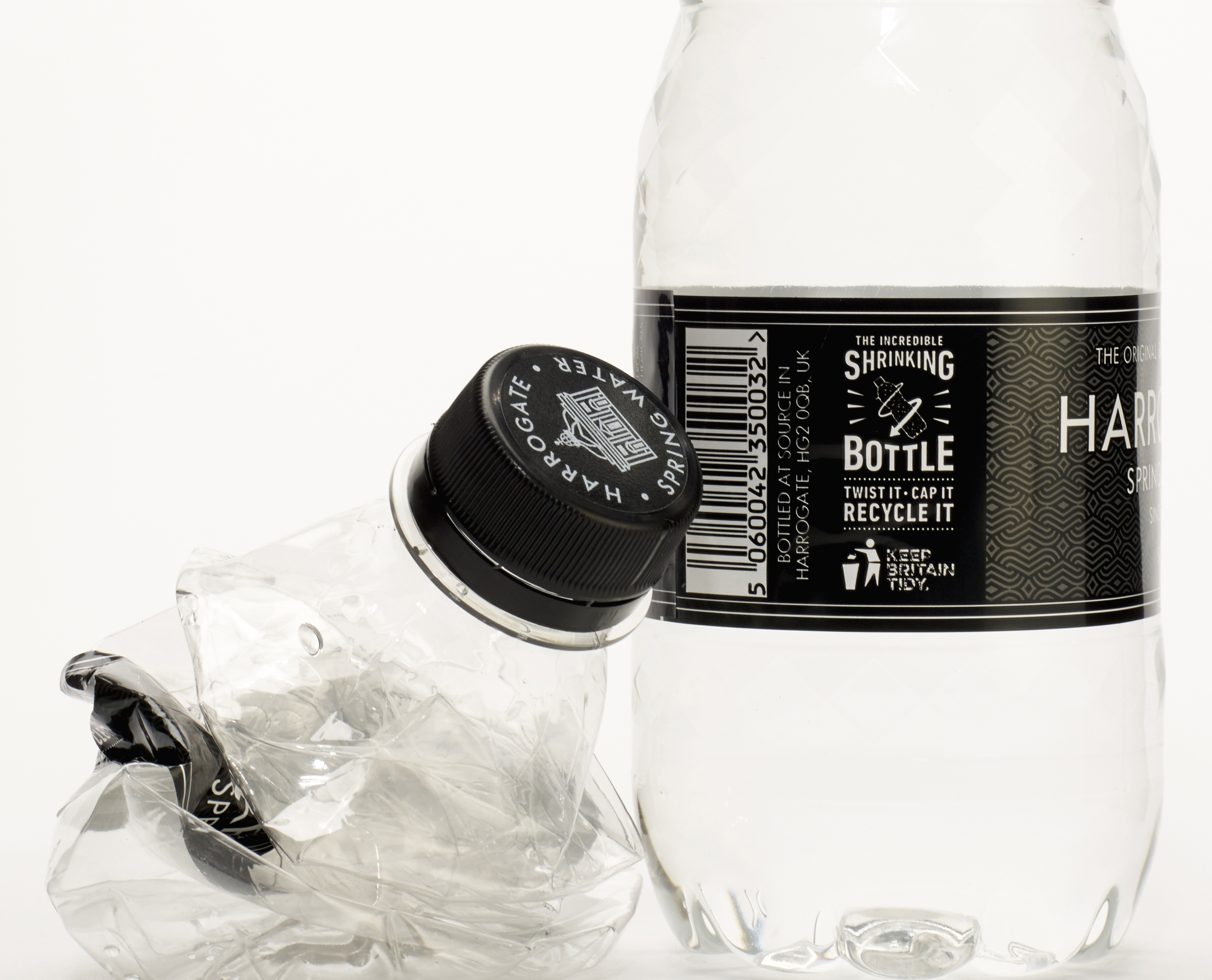 Harrogate Spring Water's incredible shrinking bottle