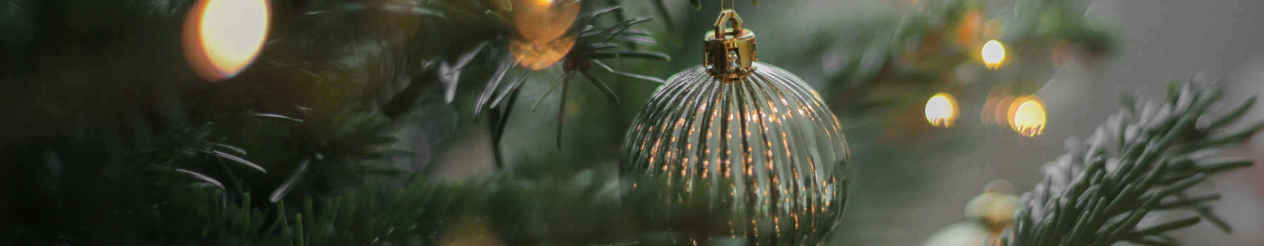 A decorated christmas tree