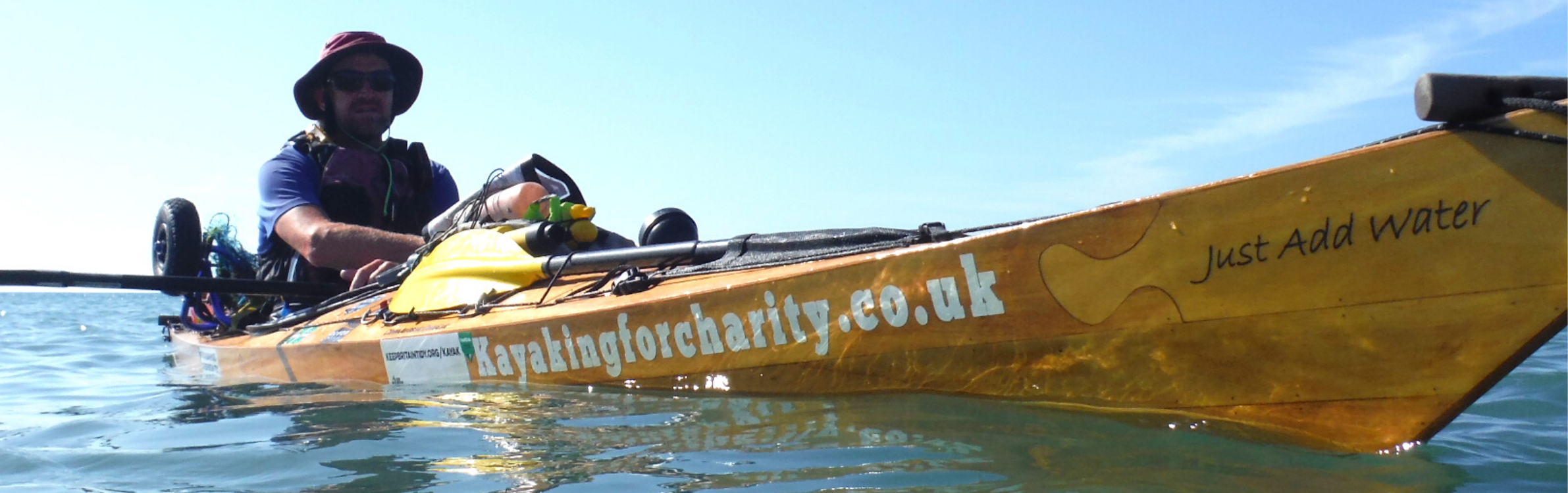 Roy Beal in his kayak Roy Beal in his kayak