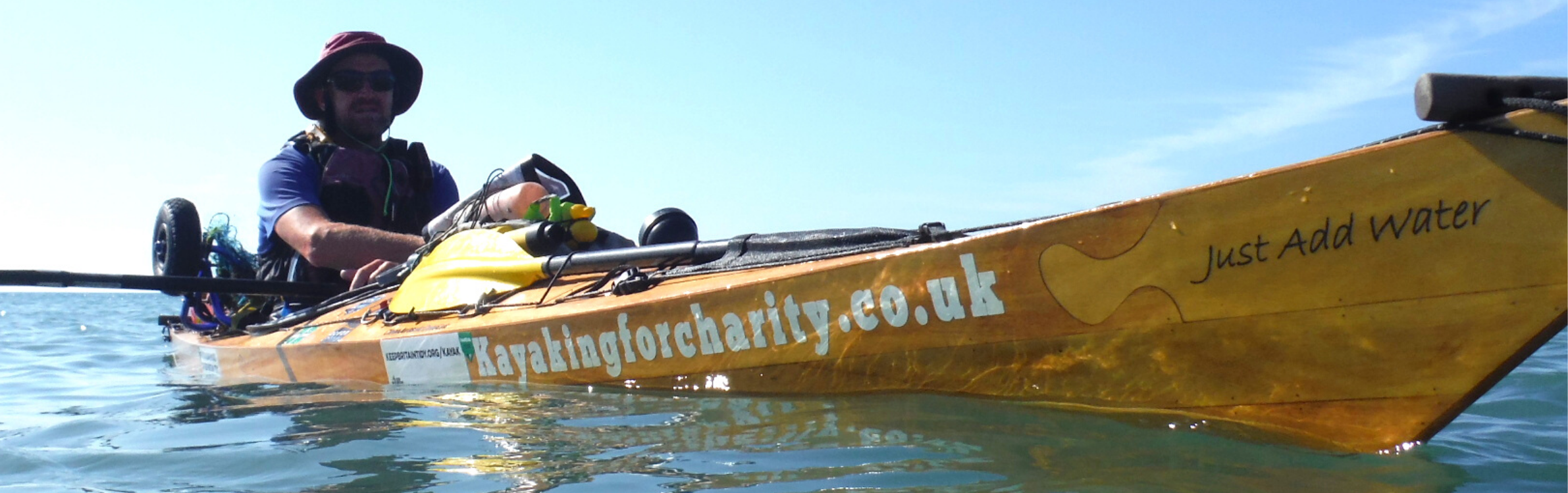 Roy Beal in his kayak