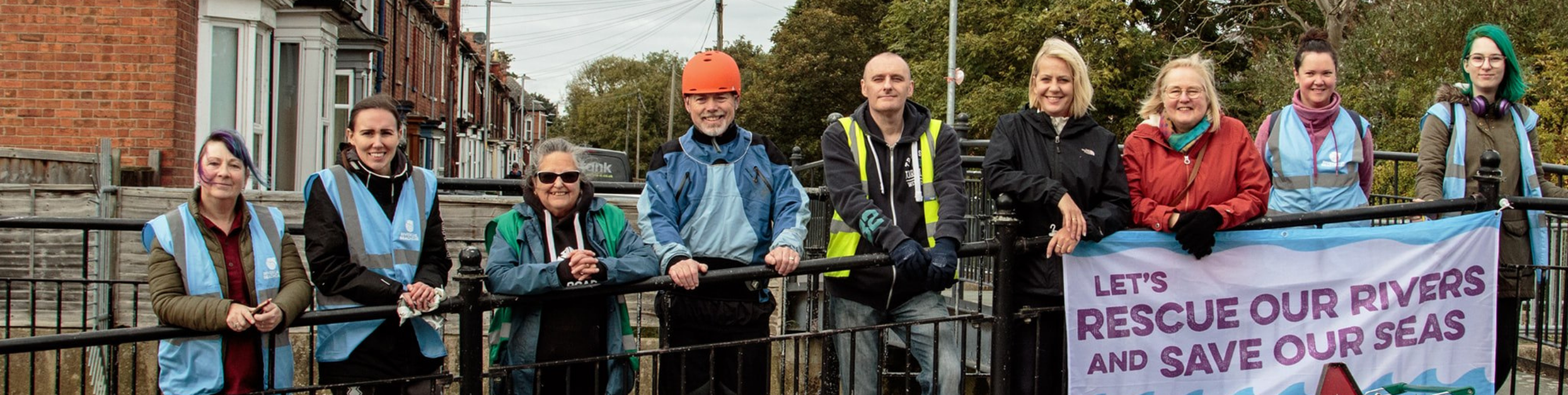 Members of the Sincil Bank RiverCare volunteer group. 