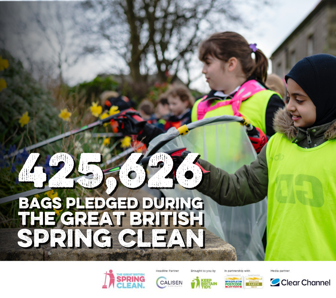 425,626 bags pledged during the Great British Spring Clean