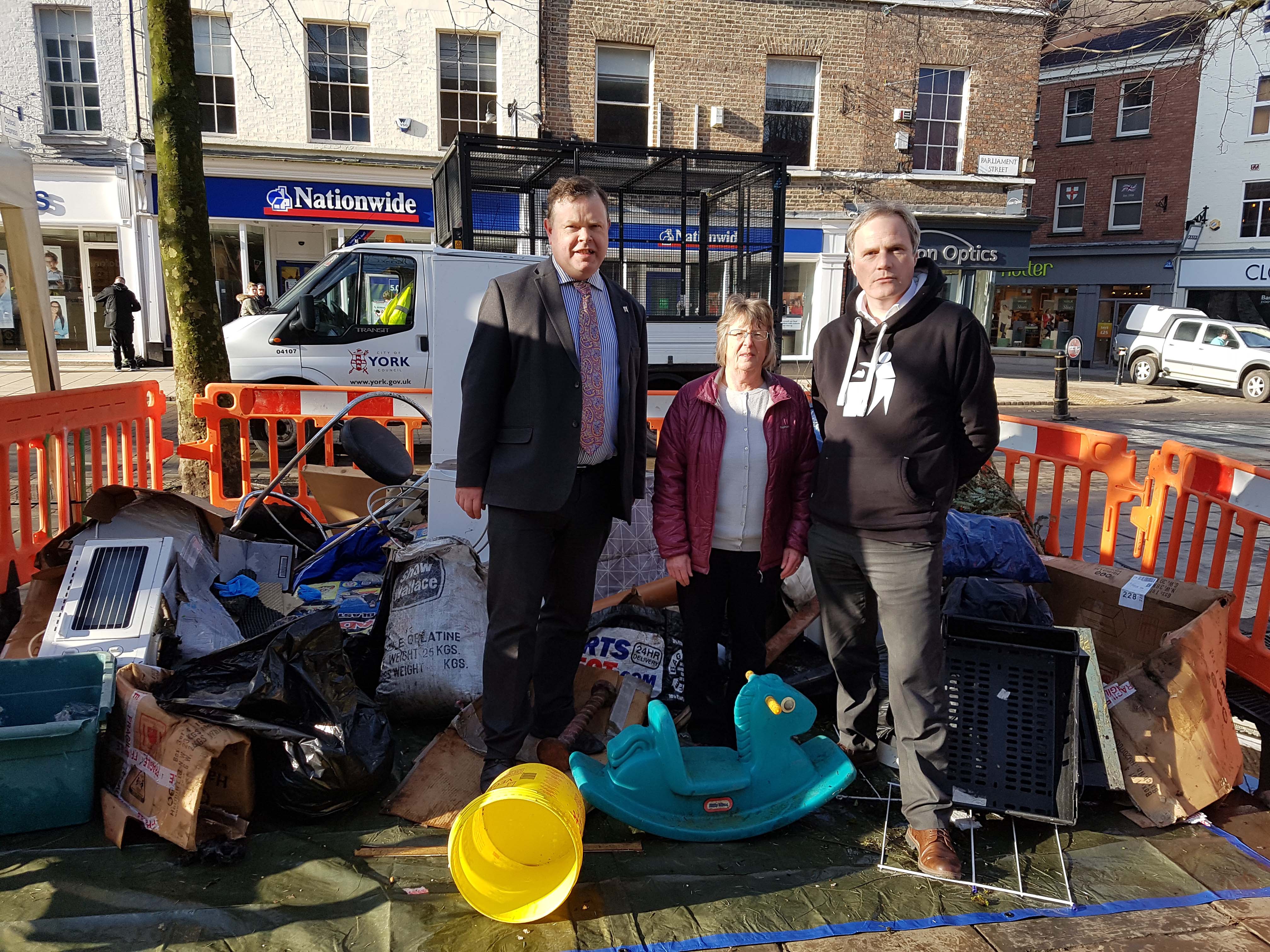 A typical hour of York's fly-tipping