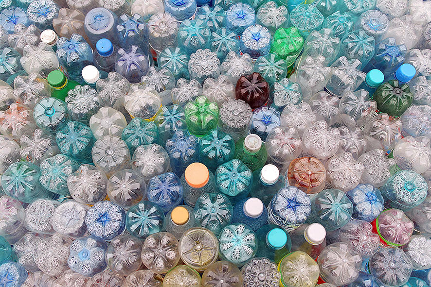 Some of the billions of single-use bottles used every year