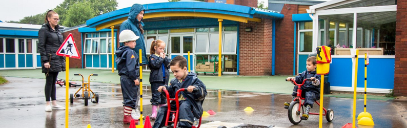 Eco-Schools students participating in the transport topic