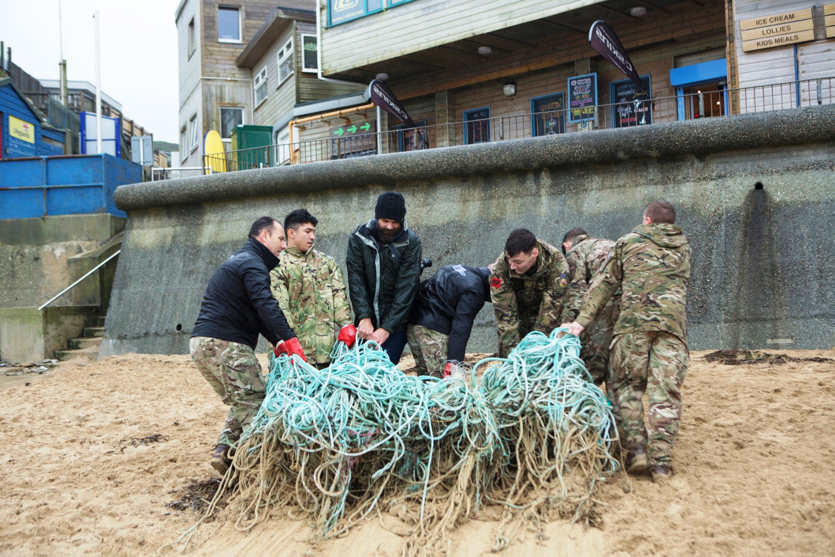 An image of the Sharp’s Beach Clean Battalion