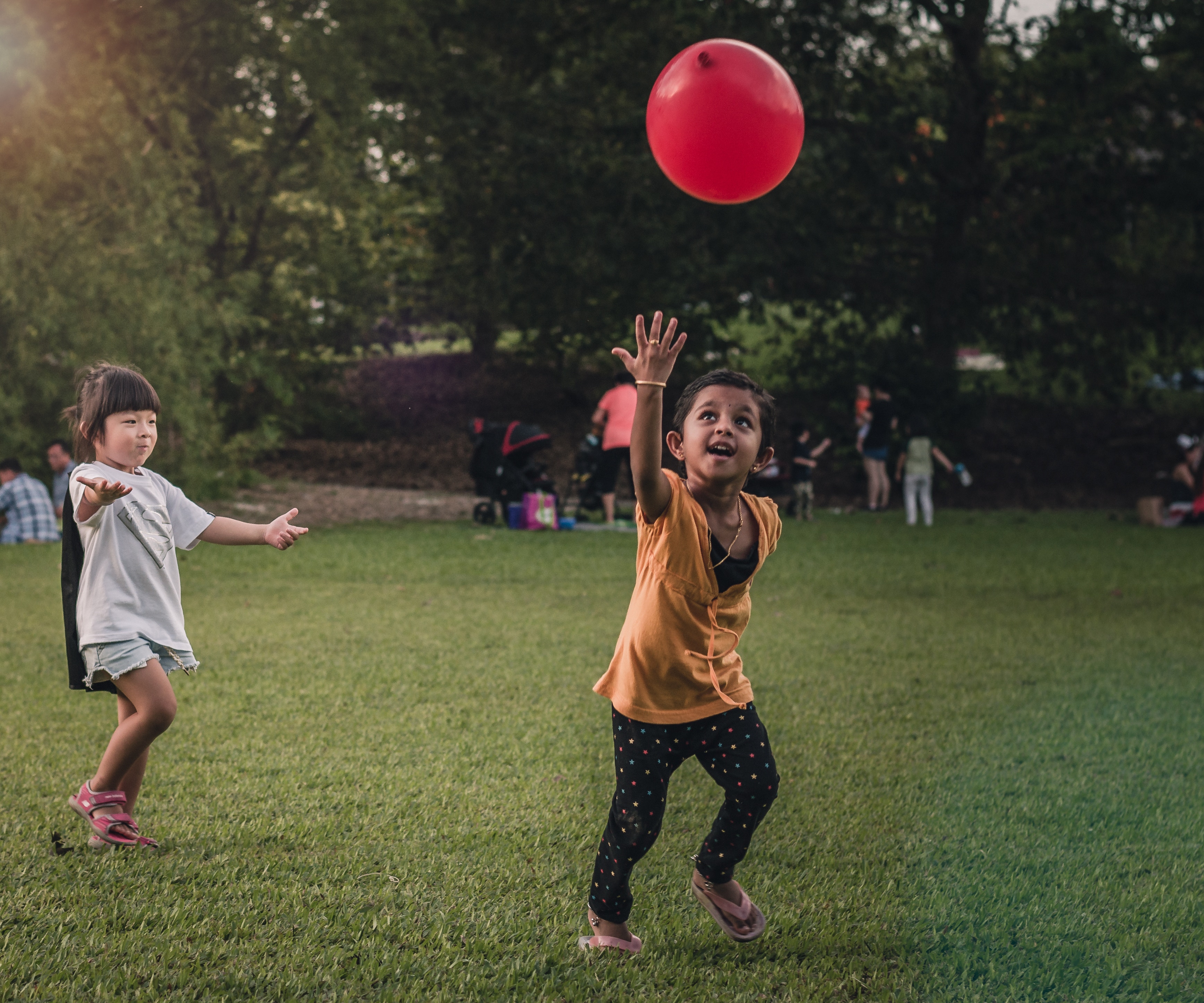 Children playing in the park