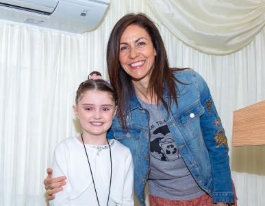 Ava with Julia Bradbury