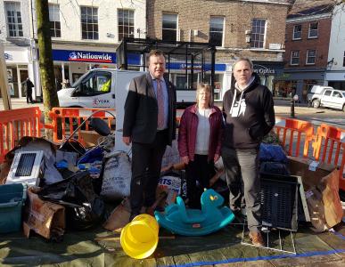 A typical hour of York's fly-tipping