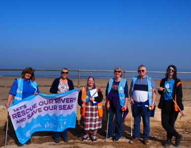 The Sutton-on-Sea Beachcare volunteer team. 