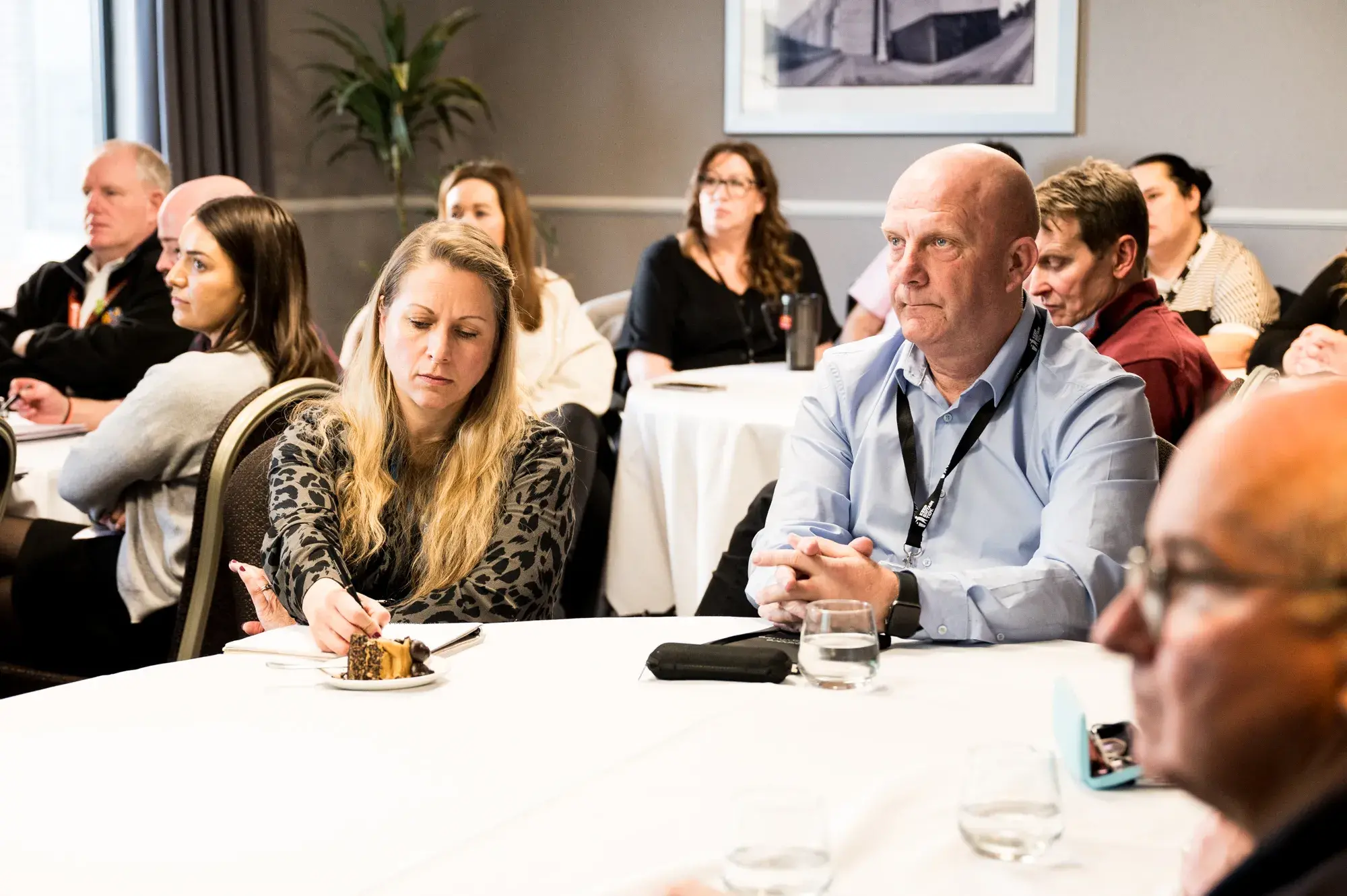 Professionals at a conference table