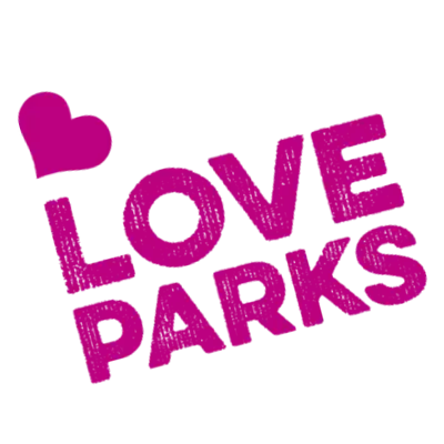 Pink Love Parks heart logo
