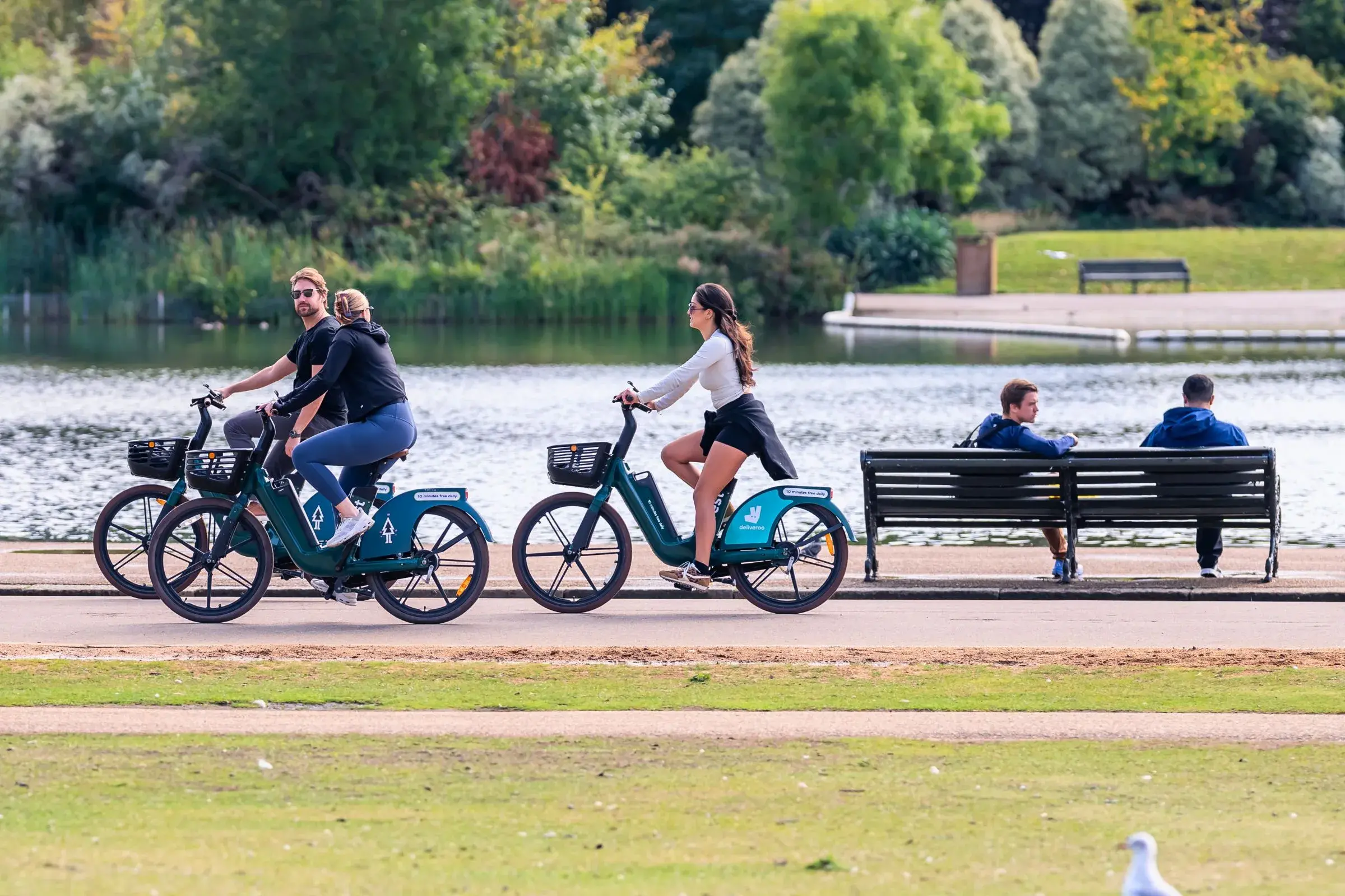 People enjoying their local park